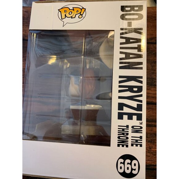 Funko Pop! Star Wars Bo-Katan Kryze #669 Vinyl Figure On The Throne Bobblehead C - Picture 2 of 4